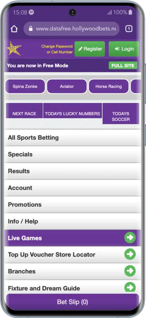 Hollywoodbets data free