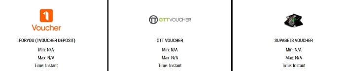 Vouchers for Deposit in South Africa