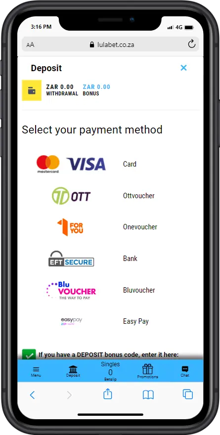 lulabet payment methods