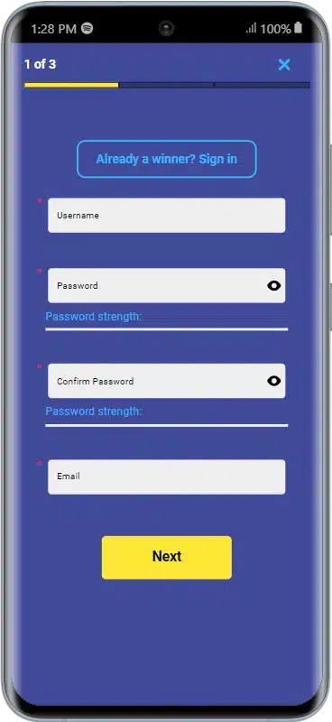 lulabet registration form