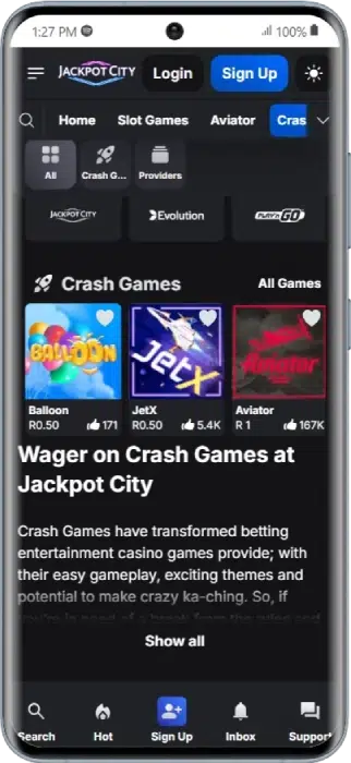 Jackpot City Aviator