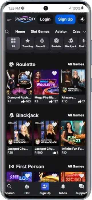 Jackpot City Table Games