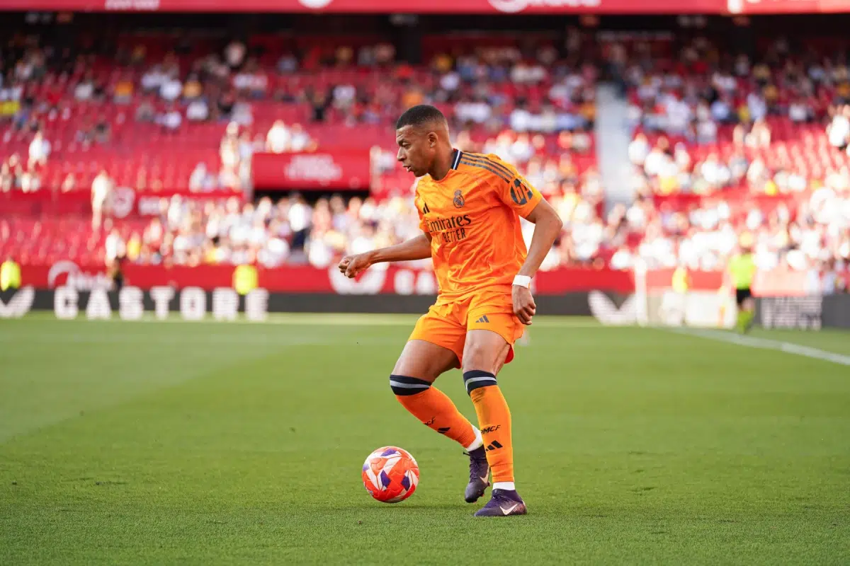 Kylian Mbappe (Real Madrid) during LaLiga match between Sevilla FC and Real Madrid