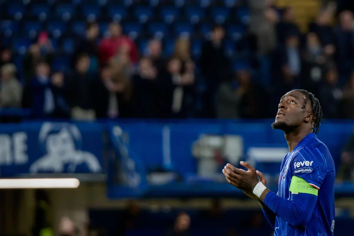 Axel Disasi (Chelsea) after the UEFA Conference League game, 2024
