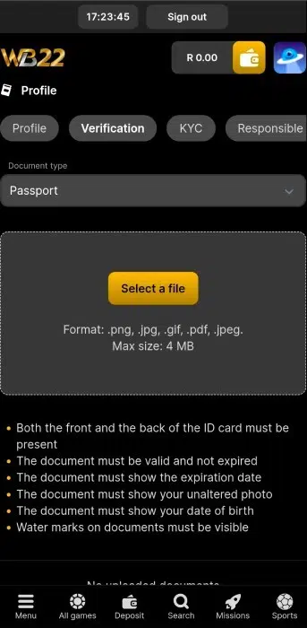 Wanejobets FICA Verification ID Wanejobets FICA Verification