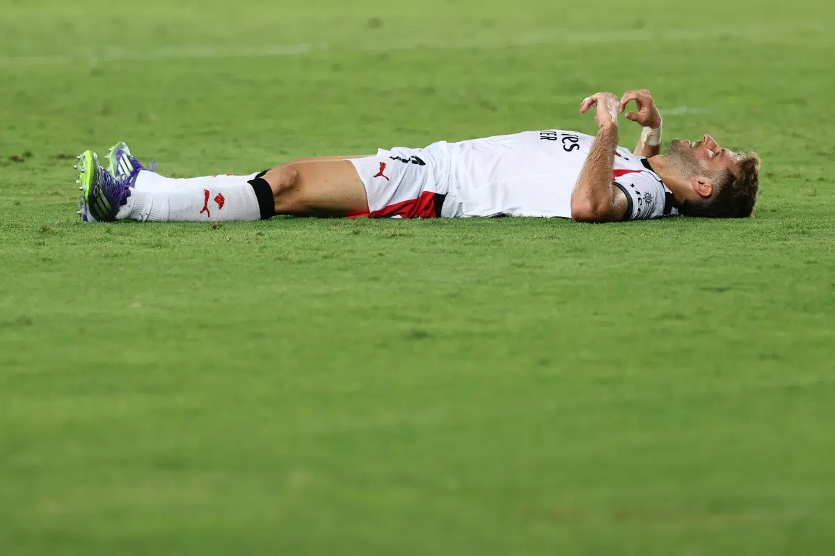 Santiago Gimenez of AC Milan during the Serie A football match between US Lecce and AC Milan