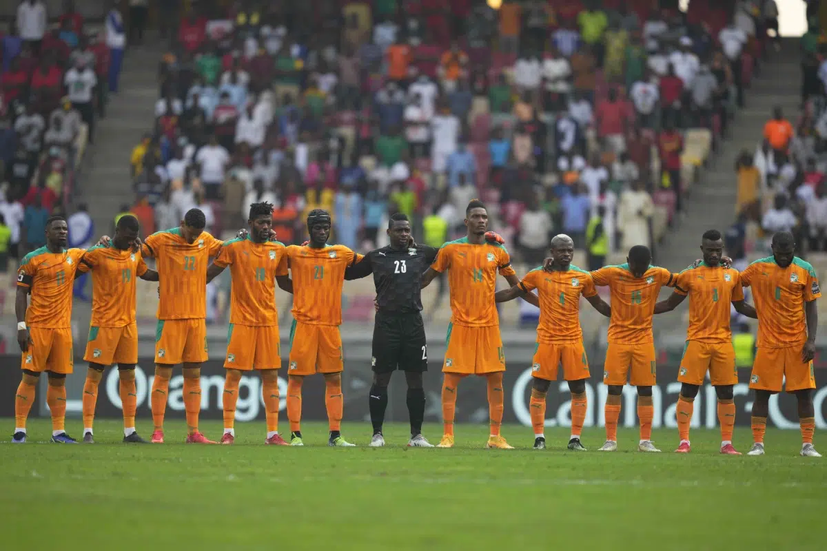 Ivory Coast during Egypt versus Ivory Coast, African Cup of Nations, at Ahmadou Ahidjo Stadium on January 26, 2022