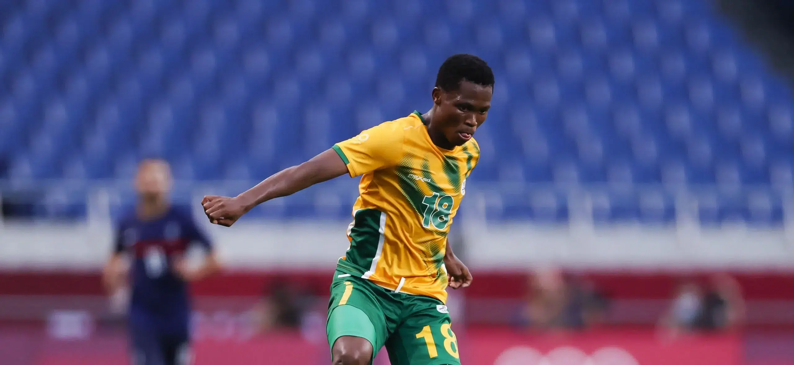 Kobamelo KODISANG (RSA) during the Olympic Games Tokyo 2020, Football Men's First Round Group A between France and South Africa