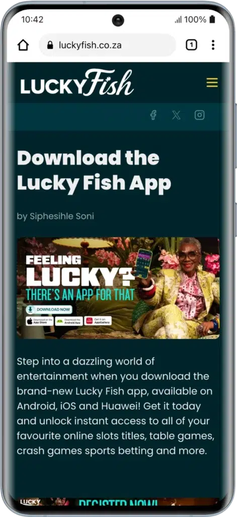 Download the Lucky Fish app