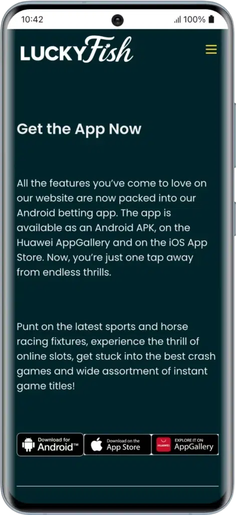 Get the Lucky Fish App