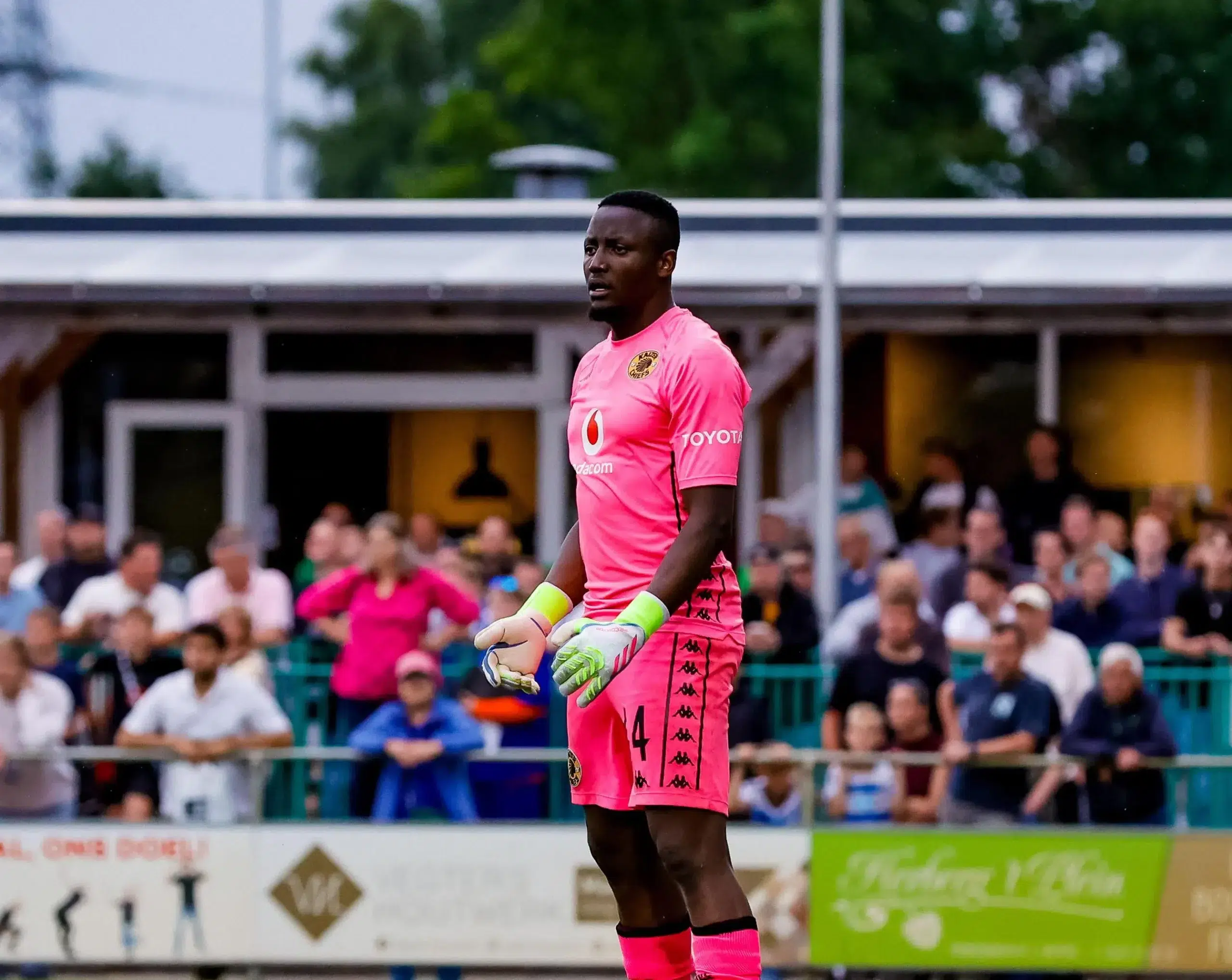Bruce Bvuma of Kaizer Chiefs FC during a friendly match in preparation of season 2025/2026. The match is set between PEC Zwolle and Kaizer Chiefs F.C. at sportpark Ezinge on 15 July 2025 in Meppel, The Netherlands.