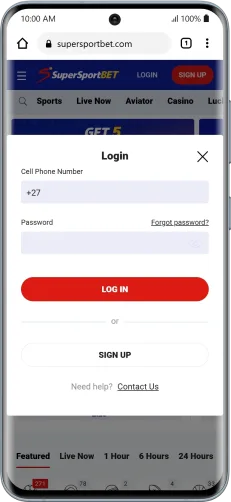 Mobile login
