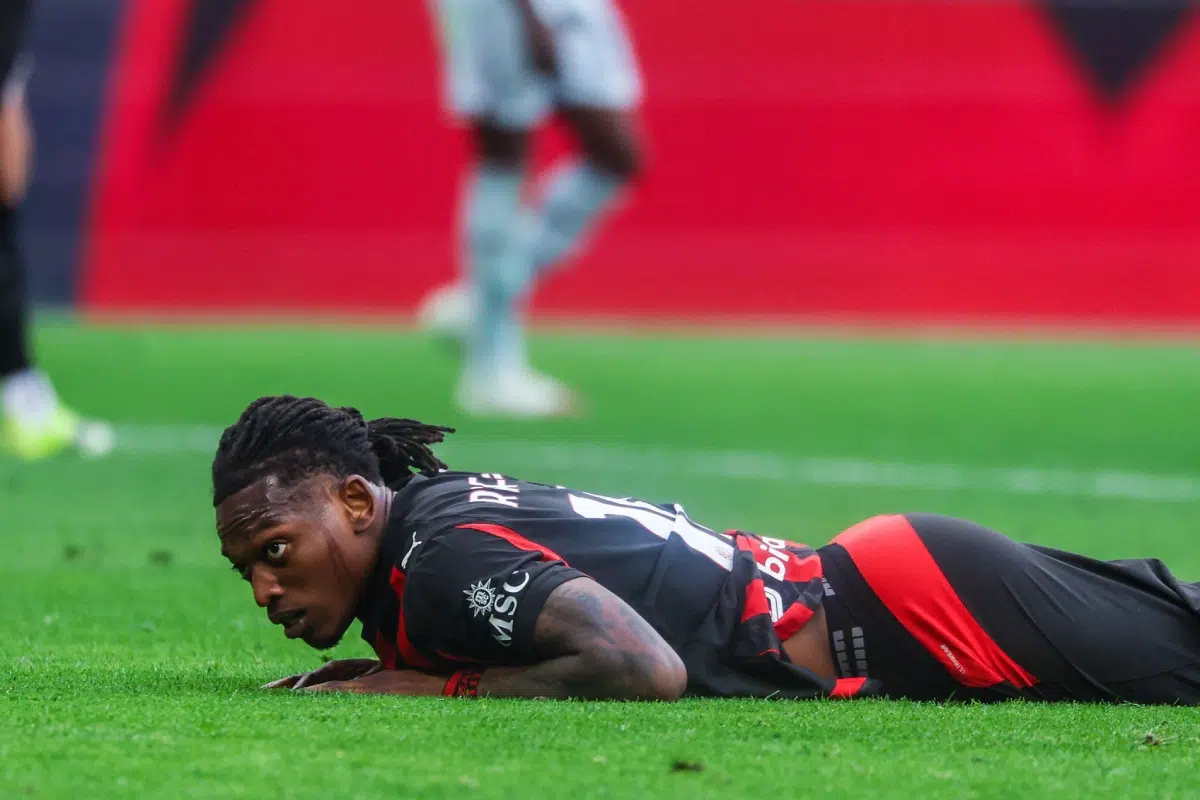 Rafael Leao of AC Milan reacts during Serie A 2025/26 football match between AC Milan and Udinese Calcio, 11th Apr, 2026