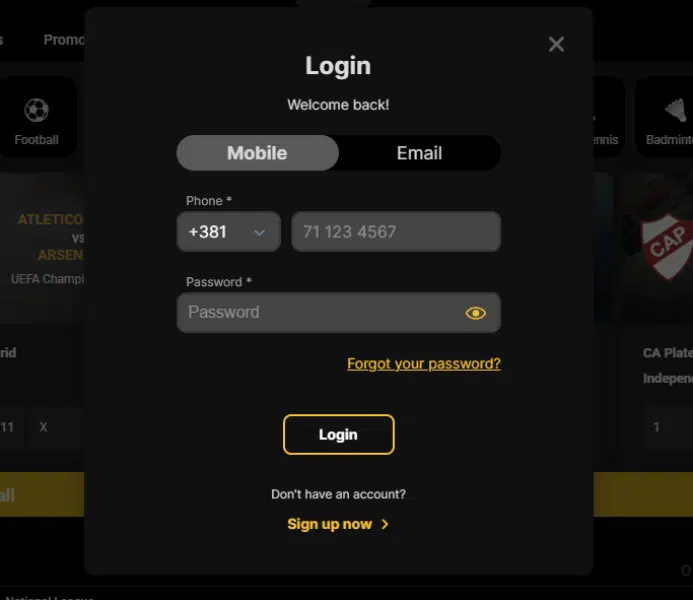 WanejoBets Desktop Login Steps WanejoBets Desktop Login Steps