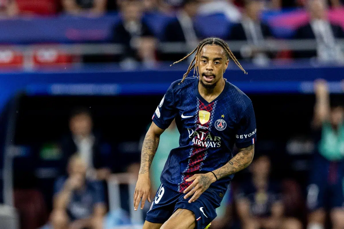 Barcola of PSG during the UEFA Champions League, 2026
