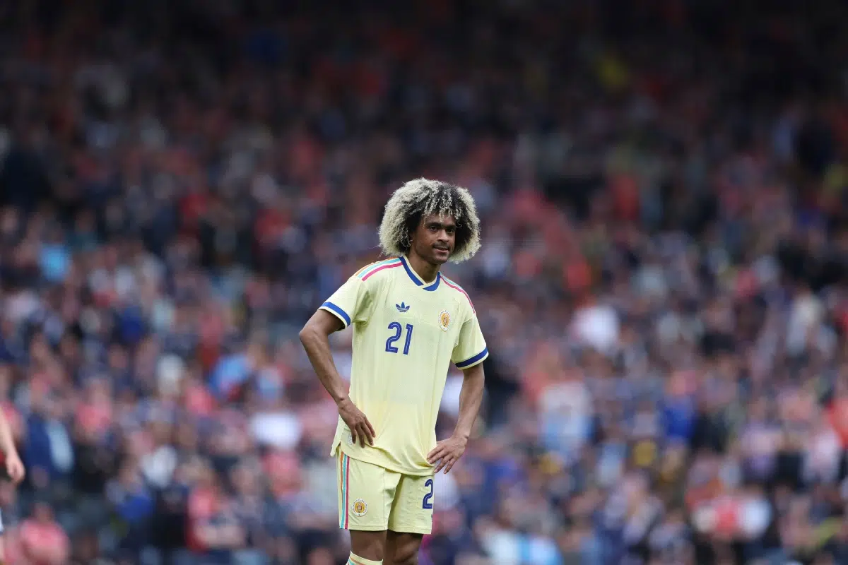 Tahiti Chong in action during the match between Scotland and Curaçao, 2026