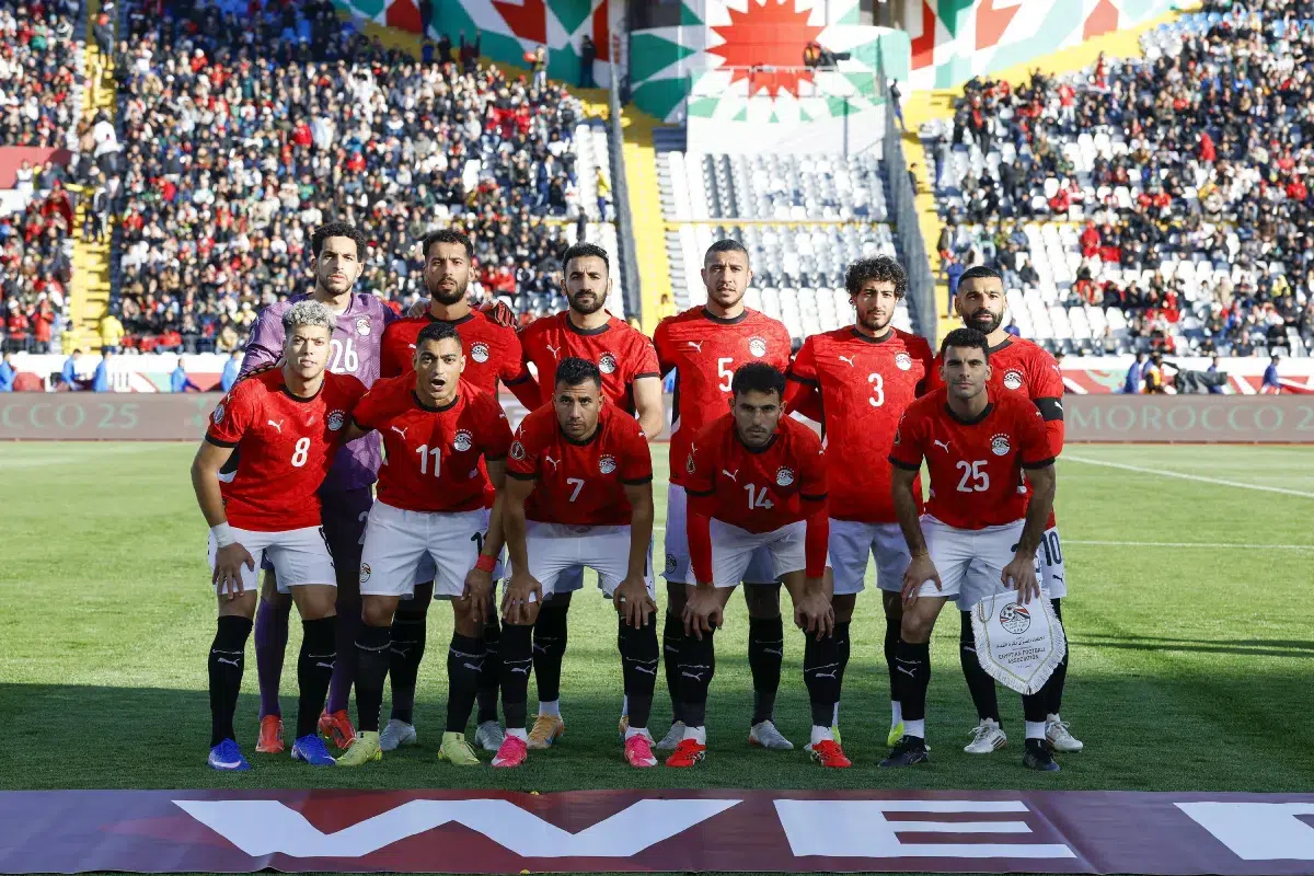Egypt national team during the Africa Cup of Nations playoff, 17 January 2026