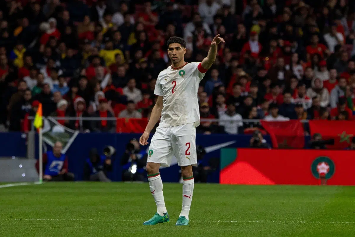 Achraf Hakimi (2) of Morocco during a WC friendly, 2026