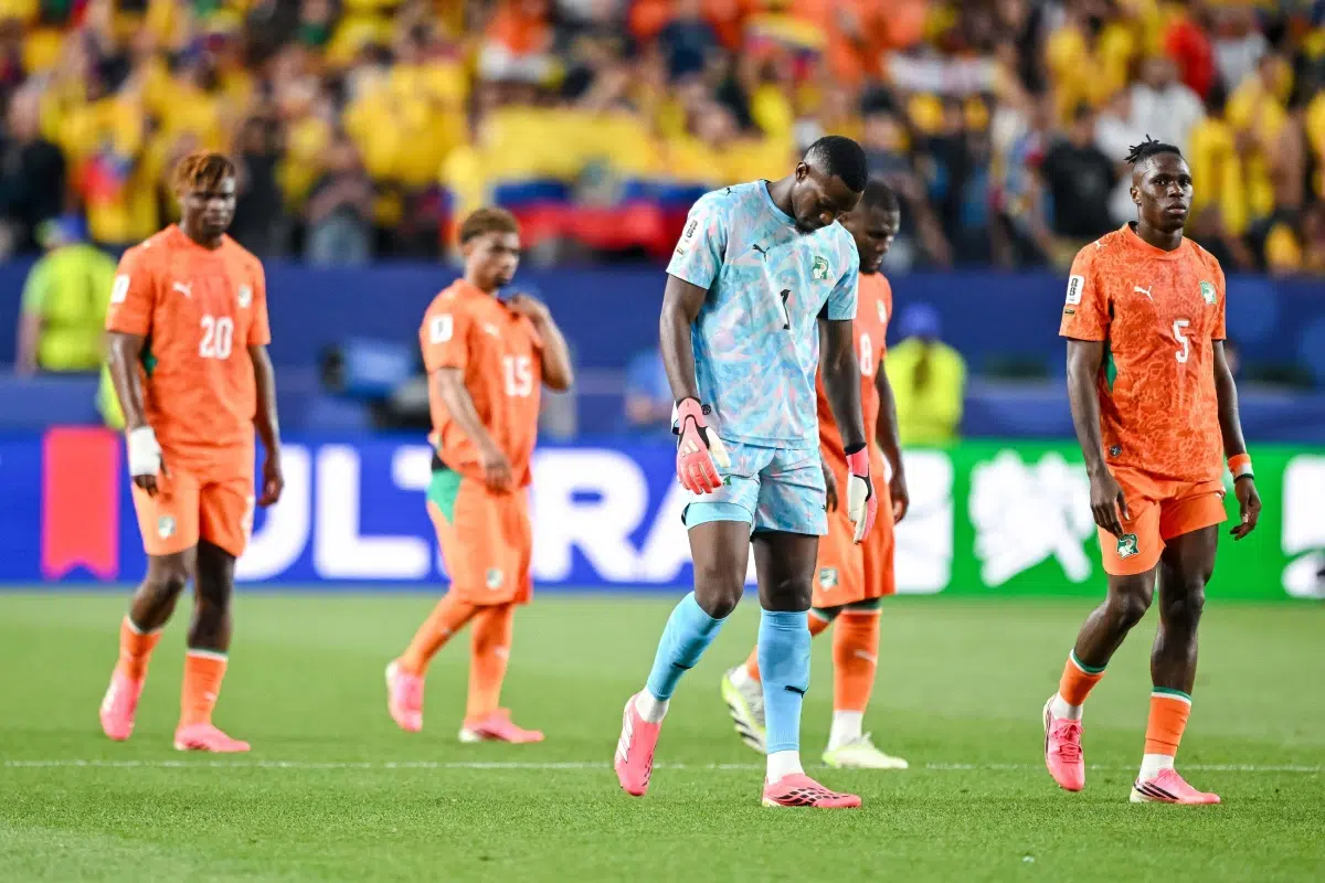 Emmanuel Agbadou, Amad Diallo, Yahia Fofana, Franck Kessie, and Wilfried Singo of Ivory Coast, June 14, 2026