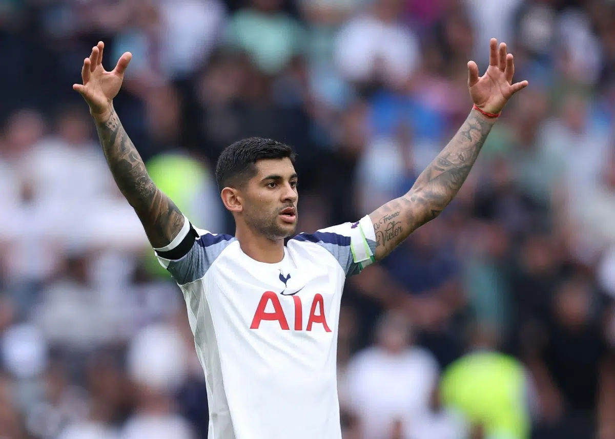Romero of Tottenham Hotspur during the PL match, 2026