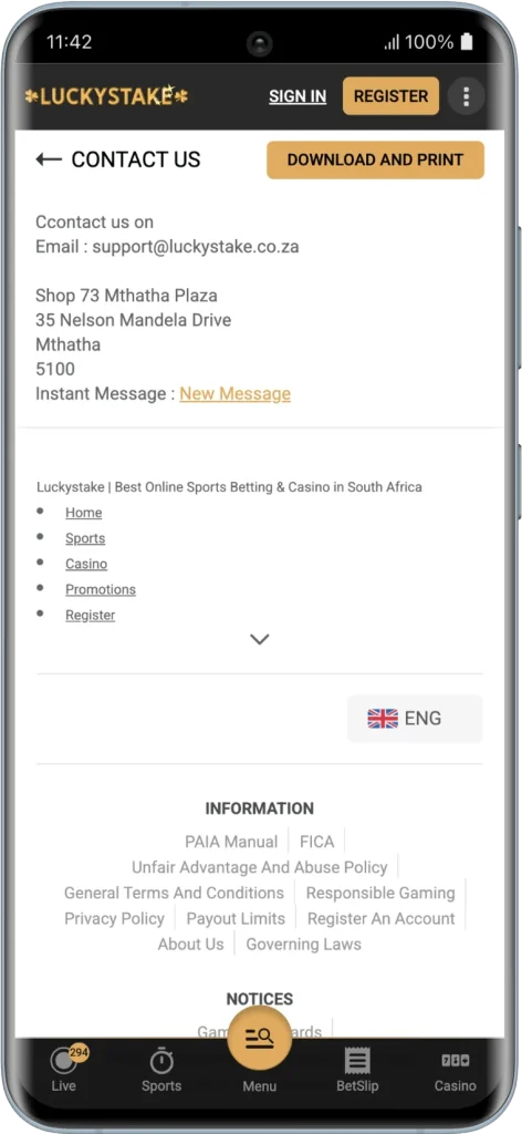 Customer Support at LuckyStake